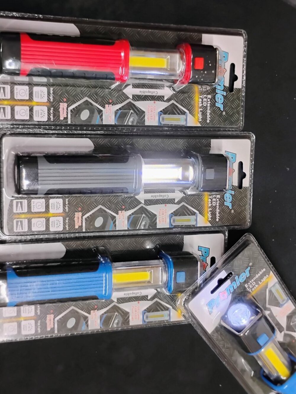 Bundle 4 COB Led Flashlights Promier Work Flood Auto Emergency Task Lights NEW